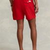 Short de bain rouge Ralph Lauren Traveller pour homme Short de bain rouge Ralph Lauren Traveller pour homme