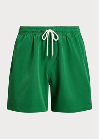 Short de bain vert Ralph Lauren Traveller pour homme