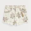 Short en denim naturel grainé Ralph Lauren Boy Fit beige pour femme