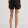 Short en lin noir avec ceinture Ralph Lauren pour femme