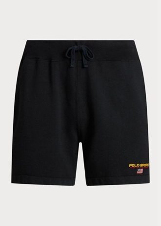 Short en molleton noir Polo Sport Ralph Lauren pour homme