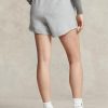 Short en polaire gris avec logo Ralph Lauren pour femme