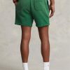 Short en polaire vert avec logo Ralph Lauren pour homme