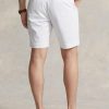 Short en sergé extensible blanc Ralph Lauren pour homme, coupe ajustée Short en sergé extensible blanc Ralph Lauren pour homme, coupe ajustée
