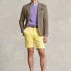 Short en sergé extensible jaune Ralph Lauren pour homme, coupe ajustée Short en sergé extensible jaune Ralph Lauren pour homme, coupe ajustée