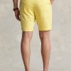 Short en sergé extensible jaune Ralph Lauren pour homme, coupe ajustée Short en sergé extensible jaune Ralph Lauren pour homme, coupe ajustée