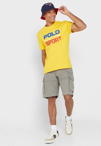 Short essentiel vert Ralph Lauren pour homme