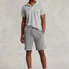 Short gris à cordon de serrage Ralph Lauren Terry pour homme