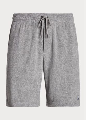 Short gris à cordon de serrage Ralph Lauren Terry pour homme