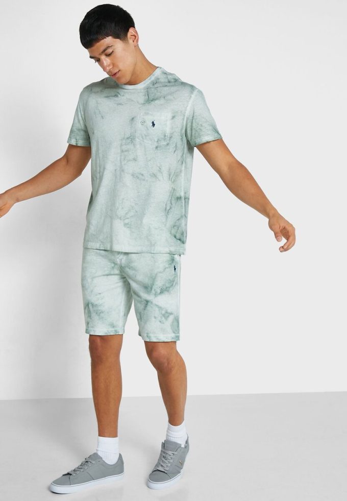 Short imprimé vert Ralph Lauren pour homme