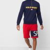 Short rouge à logo Ralph Lauren pour homme Short rouge à logo Ralph Lauren pour homme