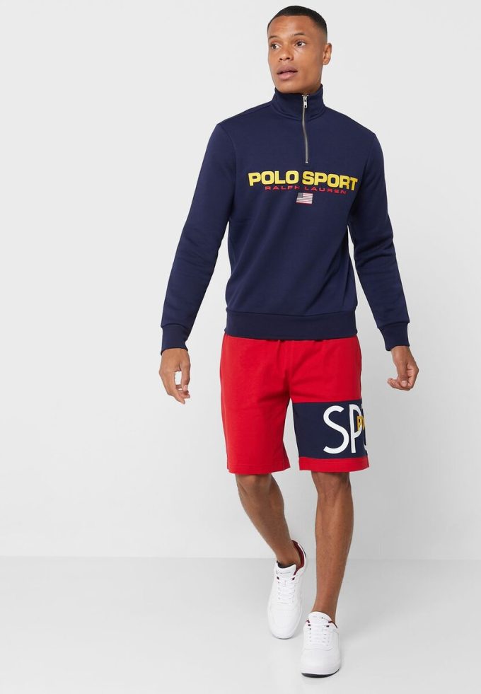 Short rouge à logo Ralph Lauren pour homme Short rouge à logo Ralph Lauren pour homme