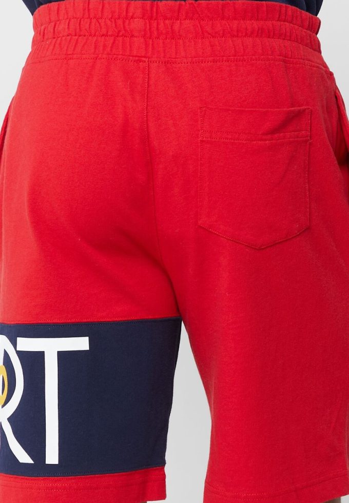 Short rouge à logo Ralph Lauren pour homme Short rouge à logo Ralph Lauren pour homme