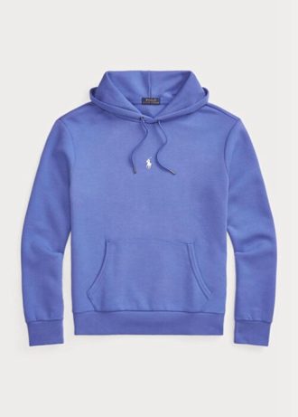 Sweat à capuche bleu en maille double pour homme Ralph Lauren