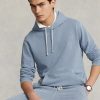 Sweat à capuche bleu en polaire de coton biologique Ralph Lauren pour homme Sweat à capuche bleu en polaire de coton biologique Ralph Lauren pour homme