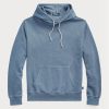 Sweat à capuche bleu en polaire de coton biologique Ralph Lauren pour homme Sweat à capuche bleu en polaire de coton biologique Ralph Lauren pour homme