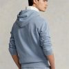 Sweat à capuche bleu en polaire de coton biologique Ralph Lauren pour homme Sweat à capuche bleu en polaire de coton biologique Ralph Lauren pour homme