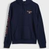 Sweat à capuche bleu marine à manches avec logo Ralph Lauren pour homme