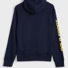 Sweat à capuche bleu marine à manches avec logo Ralph Lauren pour homme