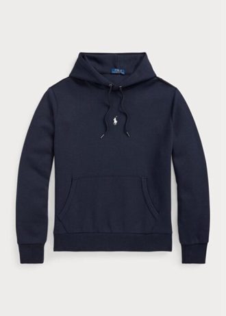 Sweat à capuche double maille bleu marine Ralph Lauren pour homme