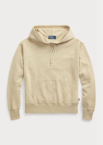 Sweat à capuche en molleton de coton Ralph Lauren kaki pour femme