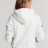 Sweat à capuche en polaire blanc pour femme Ralph Lauren de l&rsquo;Open d&rsquo;Australie de cricket