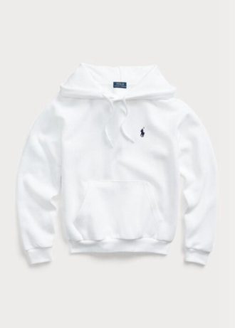 Sweat à capuche en polaire blanc Ralph Lauren pour femme