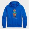 Sweat à capuche en polaire bleu Polo Bear Ralph Lauren pour homme Sweat à capuche en polaire bleu Polo Bear Ralph Lauren pour homme