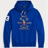 Sweat à capuche en polaire bleu Ralph Lauren Big Polo Crest pour homme Sweat à capuche en polaire bleu Ralph Lauren Big Polo Crest pour homme