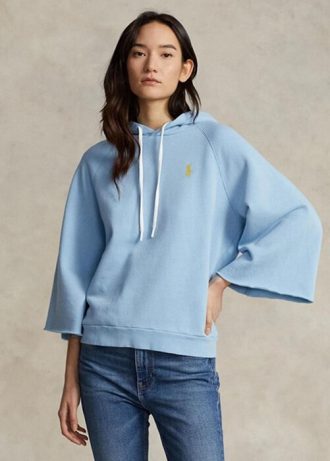 Sweat à capuche en polaire bleu Ralph Lauren pour femme