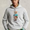 Sweat à capuche en polaire gris Polo Bear Ralph Lauren pour homme Sweat à capuche en polaire gris Polo Bear Ralph Lauren pour homme