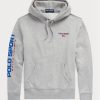 Sweat à capuche en polaire gris Ralph Lauren Polo Sport pour homme