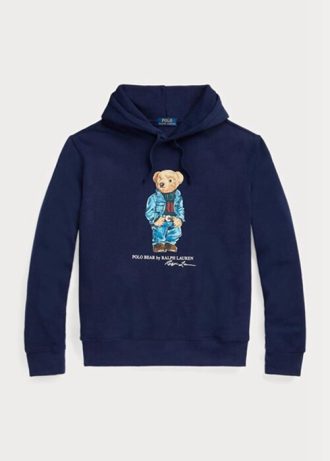 Sweat à capuche en polaire Polo Bear Ralph Lauren bleu marine pour homme
