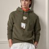 Sweat à capuche en polaire Polo Bear Ralph Lauren Olive pour homme