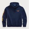 Sweat à capuche en polaire Polo Sport Ralph Lauren bleu marine pour homme