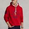 Sweat à capuche en polaire rouge Ralph Lauren Big Polo Crest pour homme Sweat à capuche en polaire rouge Ralph Lauren Big Polo Crest pour homme