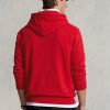Sweat à capuche en polaire rouge Ralph Lauren Big Polo Crest pour homme Sweat à capuche en polaire rouge Ralph Lauren Big Polo Crest pour homme