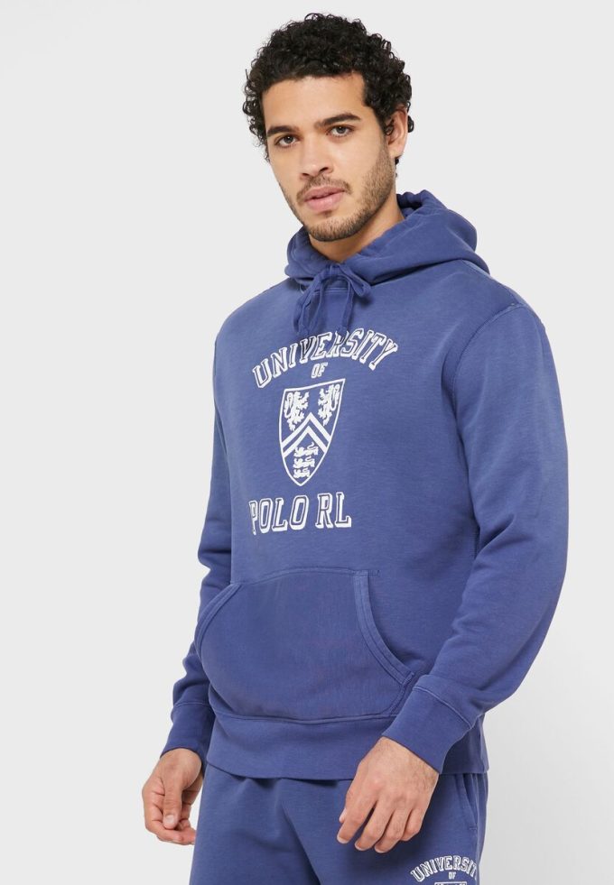 Sweat à capuche essentiel Ralph Lauren bleu marine pour homme Sweat à capuche essentiel Ralph Lauren bleu marine pour homme