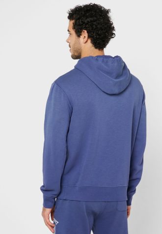 Sweat à capuche essentiel Ralph Lauren bleu marine pour homme