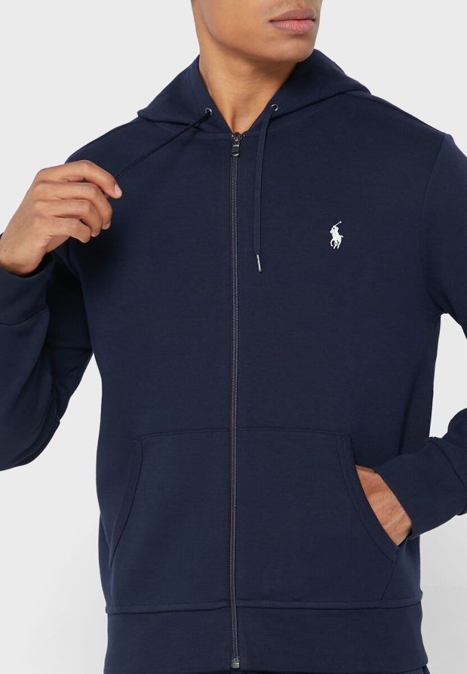 Sweat à capuche essentiel Ralph Lauren bleu marine pour homme Sweat à capuche essentiel Ralph Lauren bleu marine pour homme