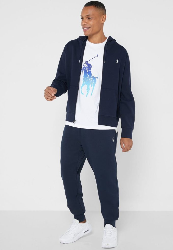 Sweat à capuche essentiel Ralph Lauren bleu marine pour homme Sweat à capuche essentiel Ralph Lauren bleu marine pour homme