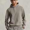 Sweat à capuche gris en polaire de coton biologique Ralph Lauren pour homme Sweat à capuche gris en polaire de coton biologique Ralph Lauren pour homme
