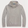 Sweat à capuche gris en polaire de coton biologique Ralph Lauren pour homme Sweat à capuche gris en polaire de coton biologique Ralph Lauren pour homme