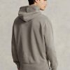 Sweat à capuche gris en polaire de coton biologique Ralph Lauren pour homme Sweat à capuche gris en polaire de coton biologique Ralph Lauren pour homme