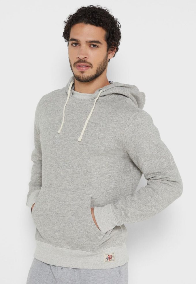 Sweat à capuche gris Ralph Lauren Essential pour homme Sweat à capuche gris Ralph Lauren Essential pour homme