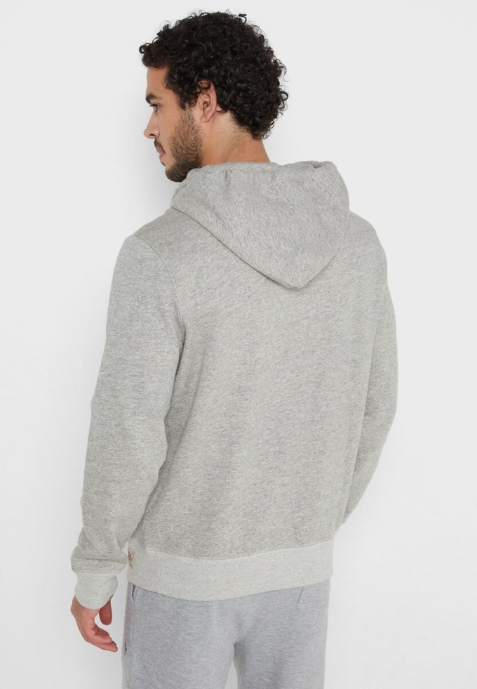 Sweat à capuche gris Ralph Lauren Essential pour homme Sweat à capuche gris Ralph Lauren Essential pour homme