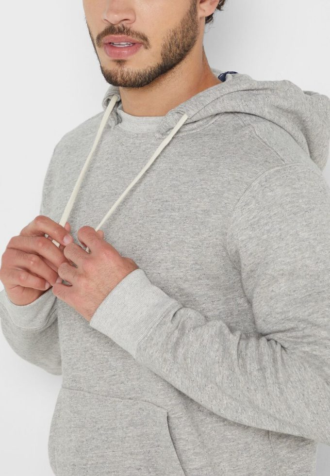 Sweat à capuche gris Ralph Lauren Essential pour homme Sweat à capuche gris Ralph Lauren Essential pour homme