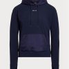 Sweat à capuche hybride en jersey bleu marine Ralph Lauren GolfLogo pour femme Sweat à capuche hybride en jersey bleu marine Ralph Lauren GolfLogo pour femme