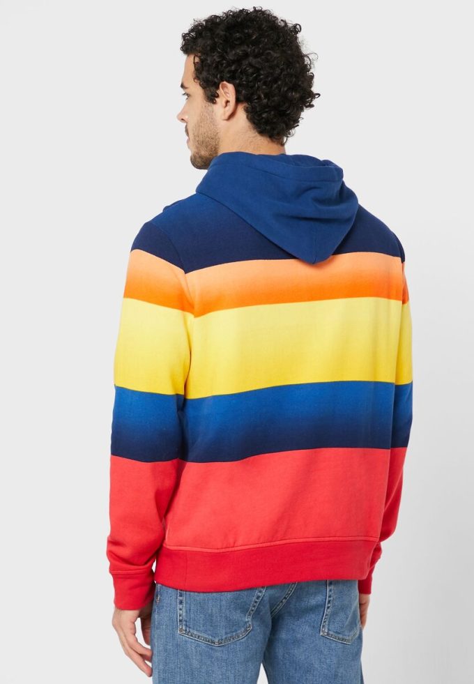 Sweat à capuche multicolore à blocs de couleurs Ralph Lauren pour homme