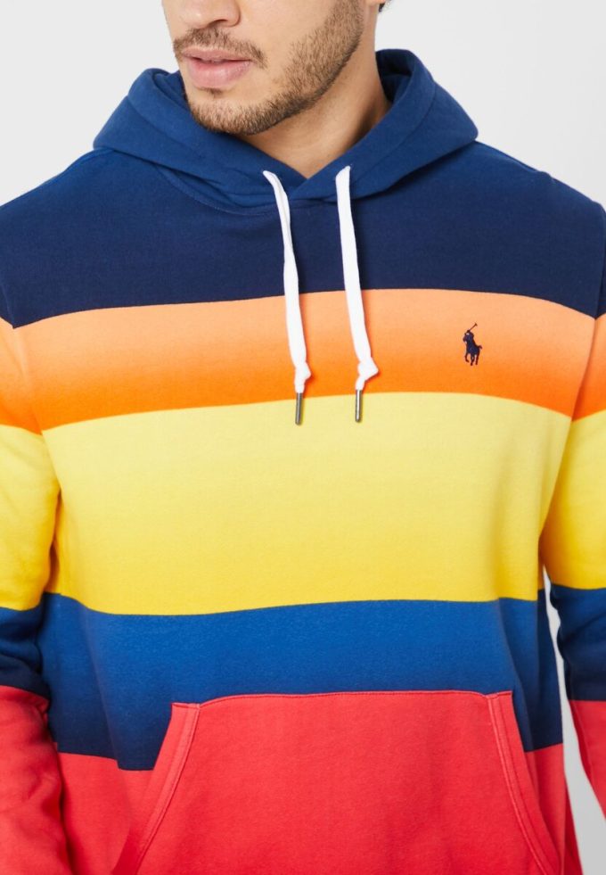 Sweat à capuche multicolore à blocs de couleurs Ralph Lauren pour homme